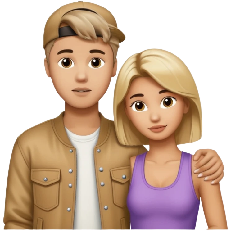 Justin bieber et hailey bieber ensemble voir tous le corps  emoji