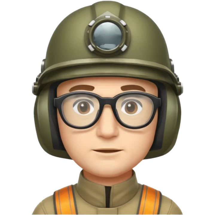 man wearing raiding helmet and glasses emoji