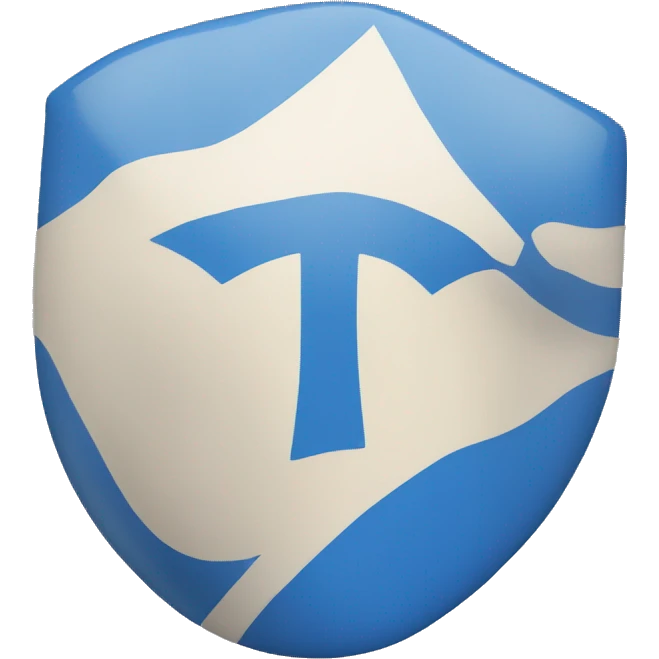 A Blue flag with a Asterisk in the middle emoji