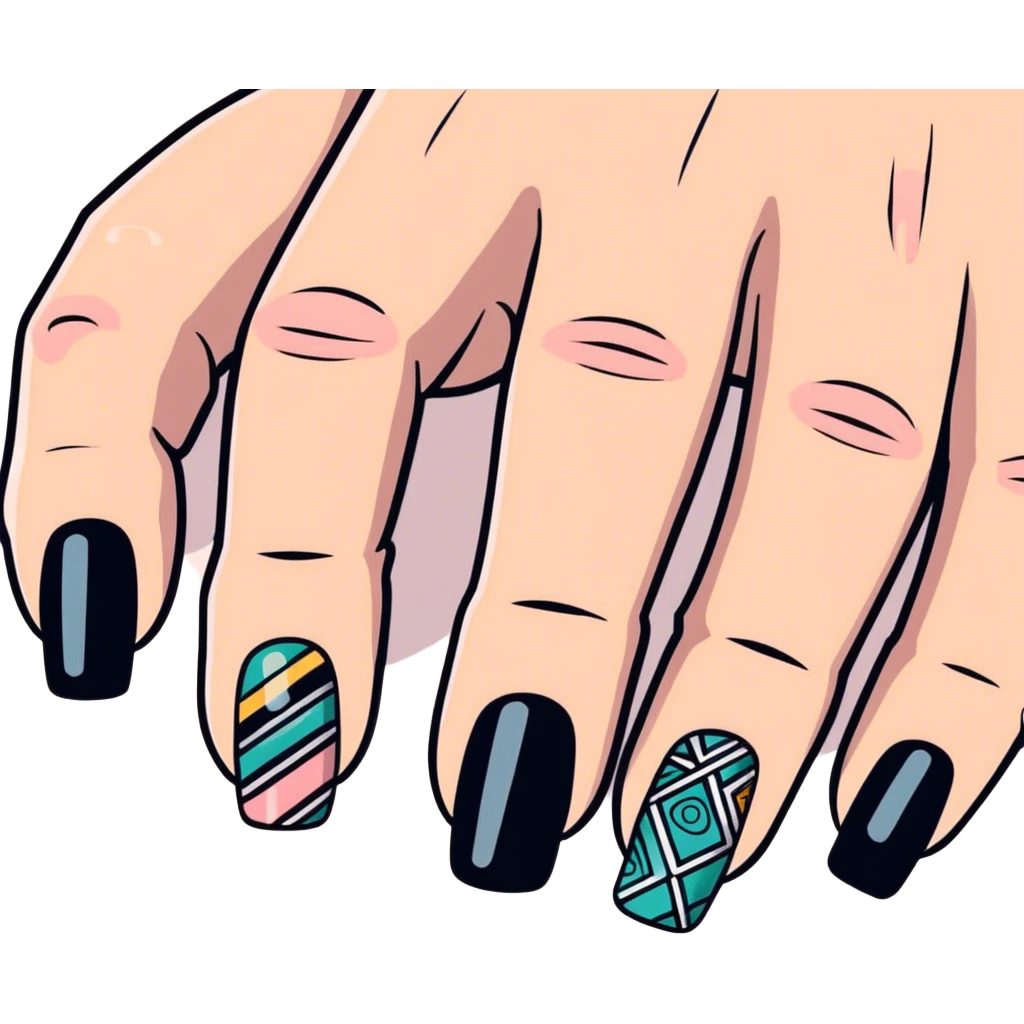 Artistic nails emoji