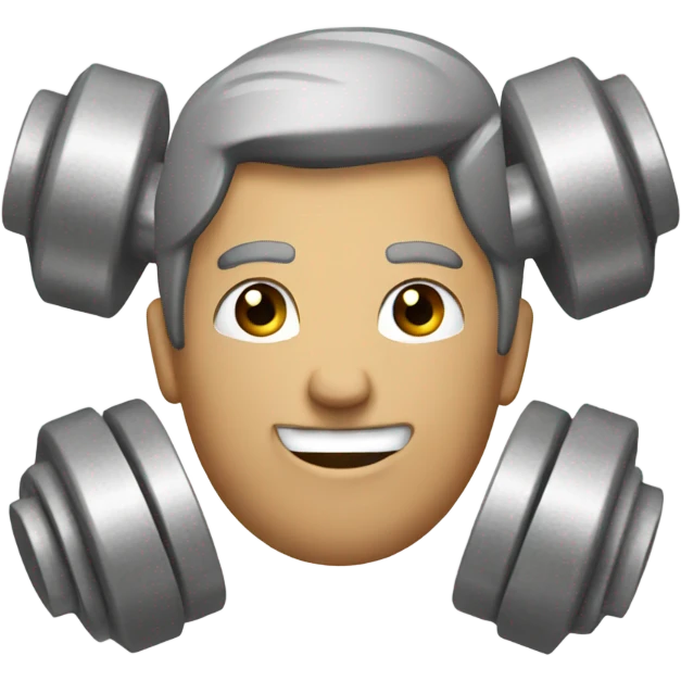 dumbbells gray emoji