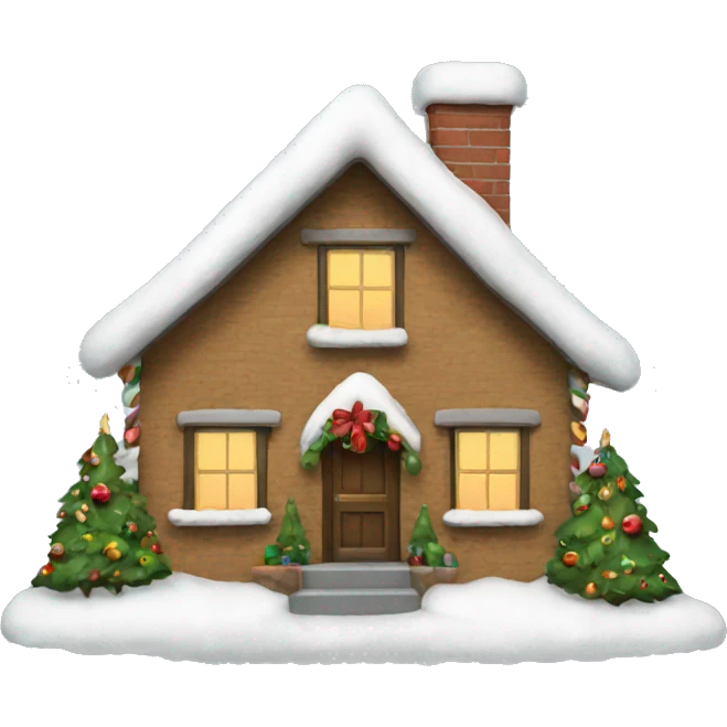 Christmas house emoji