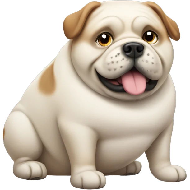 really really obese dog emoji