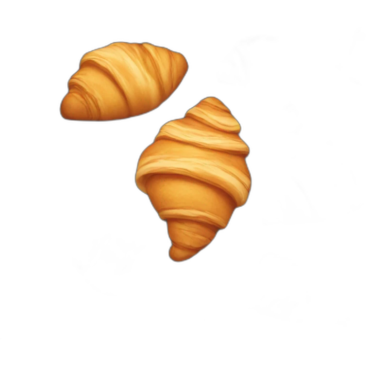 Croissant with rose emoji