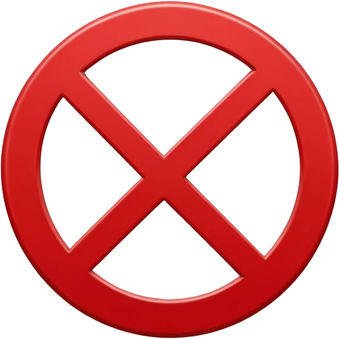 prohibition sign emoji