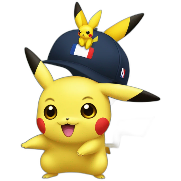 Pikachu on macron emoji