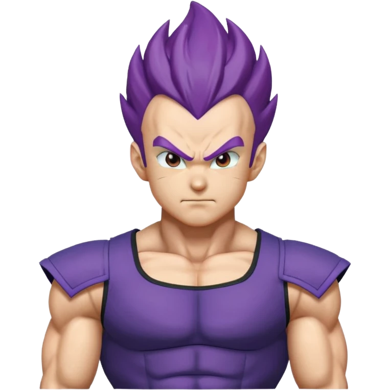Vegeta ultra ego with purple hair emoji