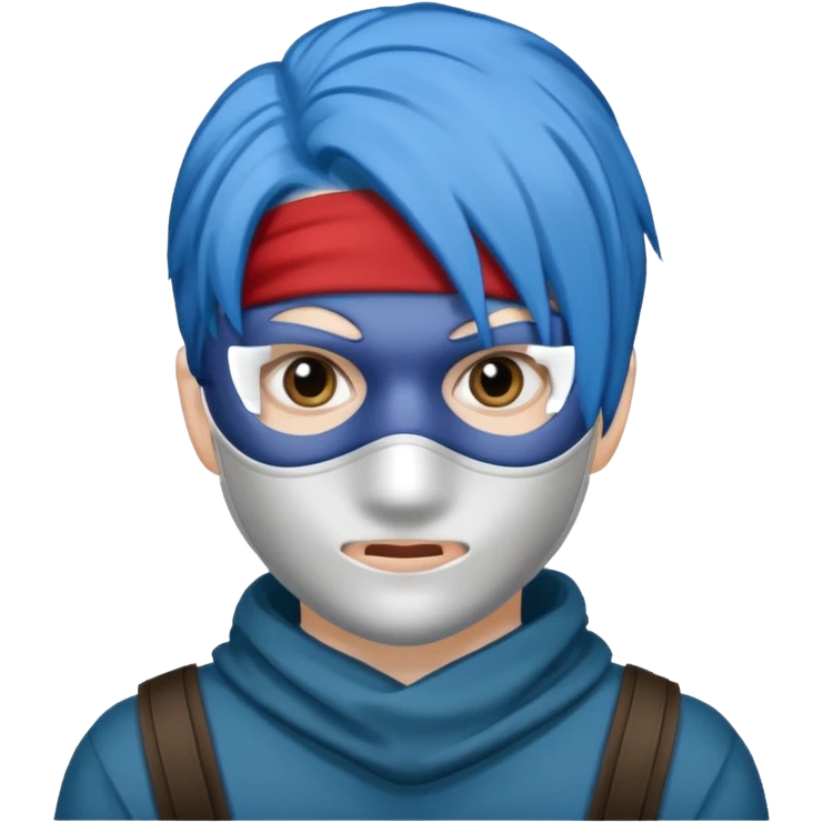 blue haired robber emoji