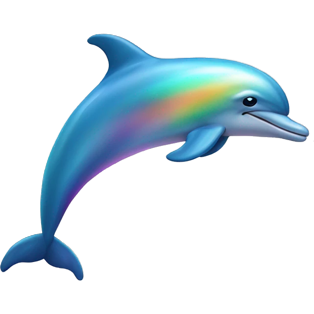 Dolphin rainbow emoji