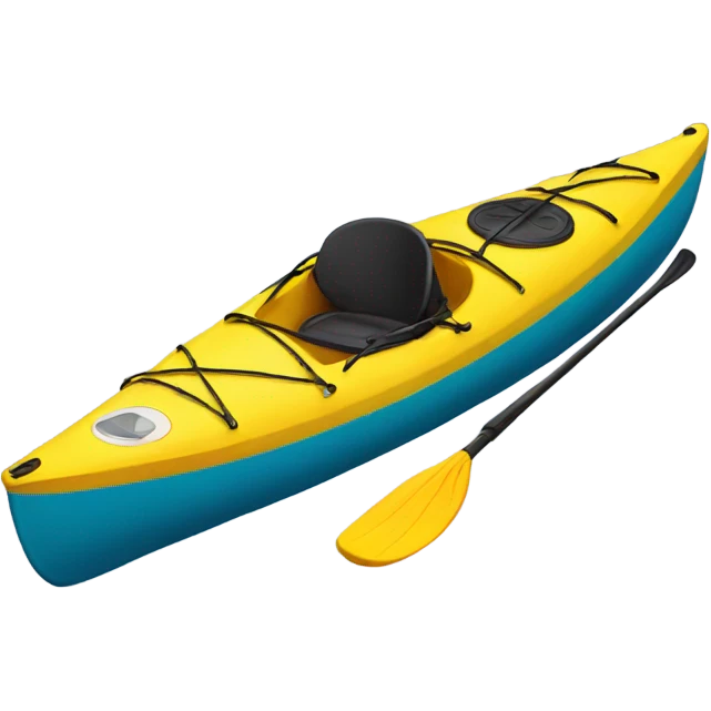 yellow kayak emoji
