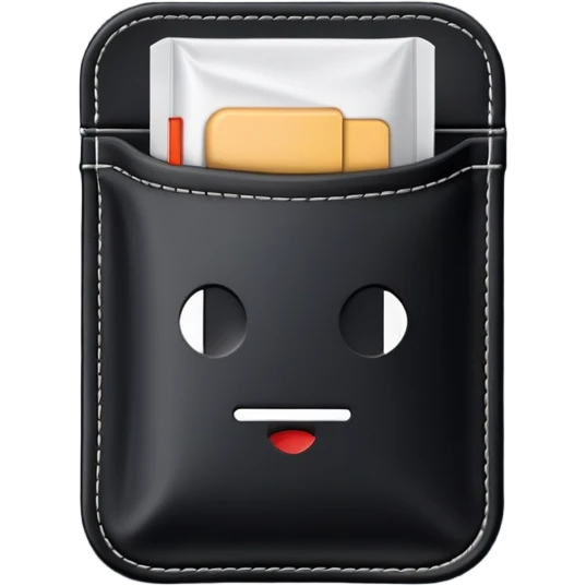 make an snus/nicotine pouce imoji of a black pouce  emoji