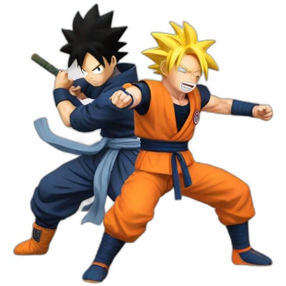 Goku vs Naruto emoji