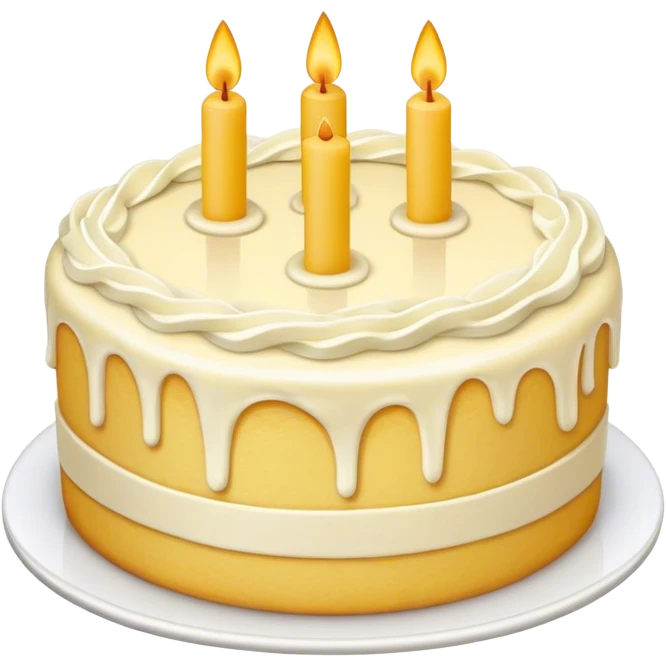 round yellow cake emoji