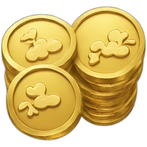  Golden coins emoji