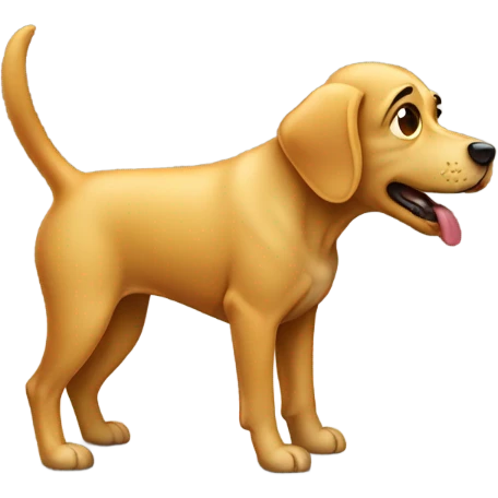 Dog peeing emoji