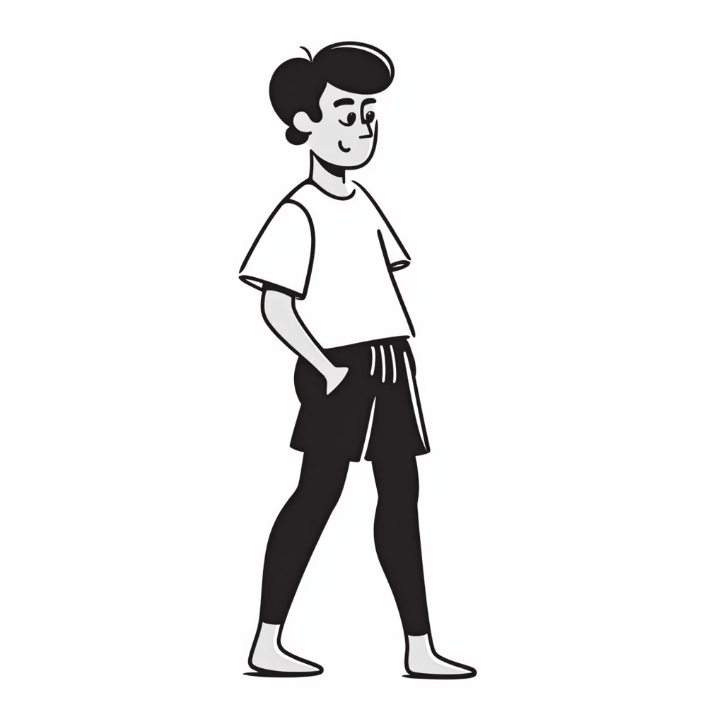 man wearing shorts and black sheer pantyhose emoji