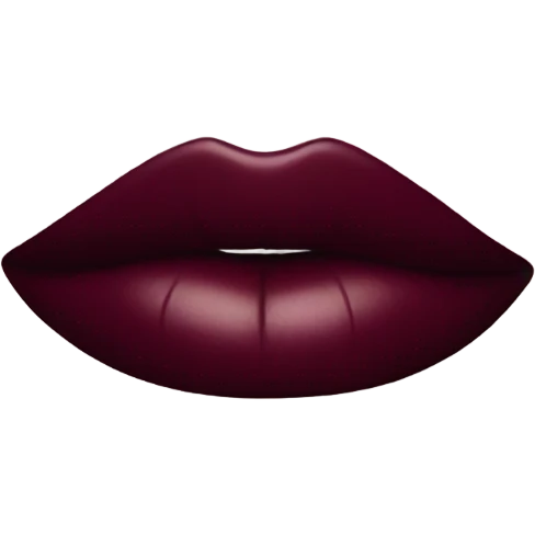 burgundy lipstick emoji