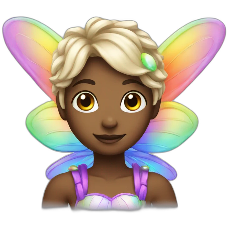 Rainbow fairy emoji