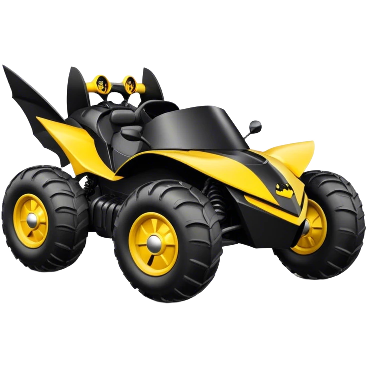 batmobile atv with a smile emoji