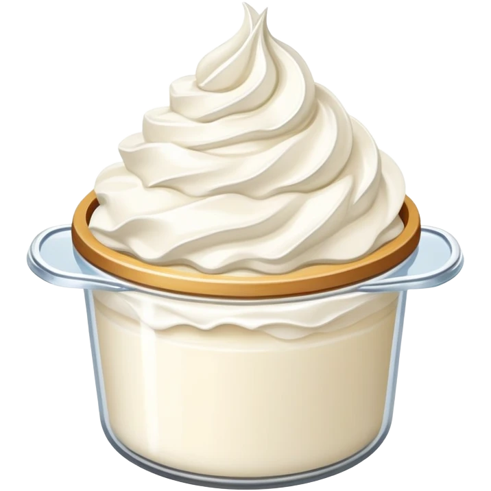 Organic Whipped Cream Container emoji