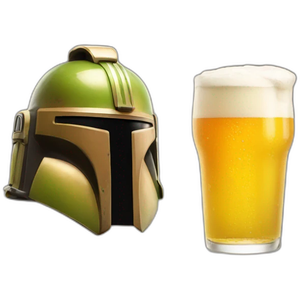 Mando drink beer emoji