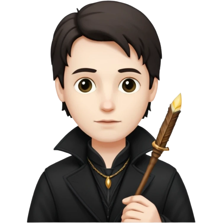 male poet holding a quill emoji