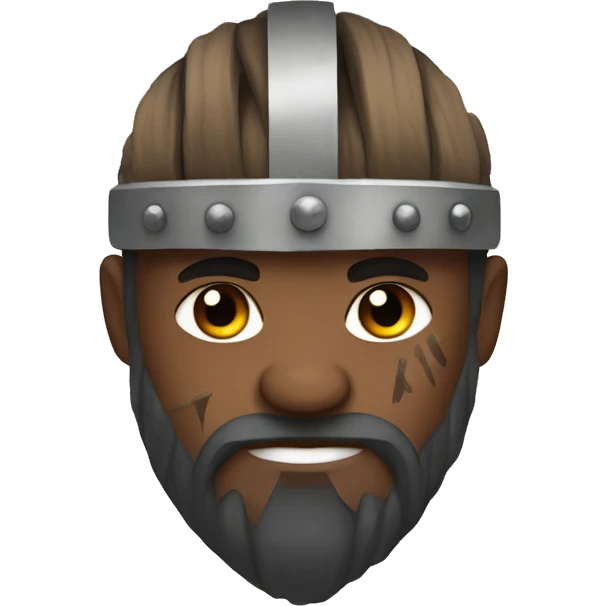 Viking with war paint emoji