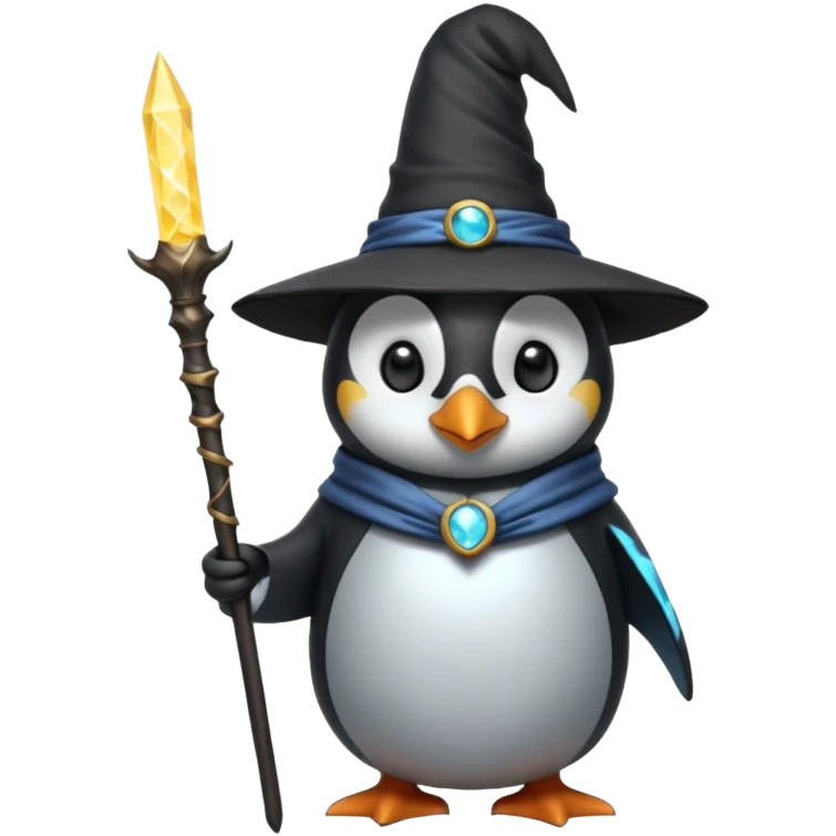 Penguin Wizard emoji