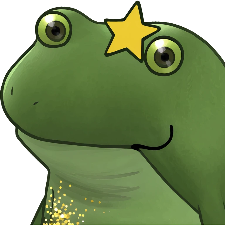 Glitter gold star  emoji