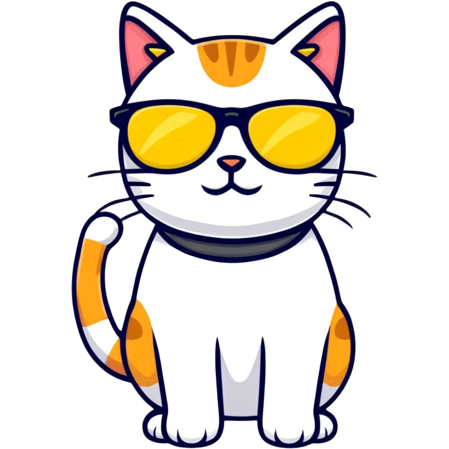 cat wearing sunglasses emoji