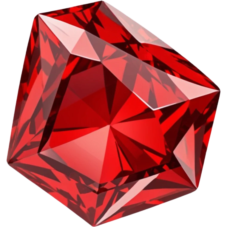 Red Diamond Crystal with "RED" written in the center emoji