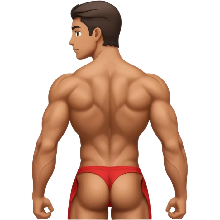 big lats back muscles tissues  emoji