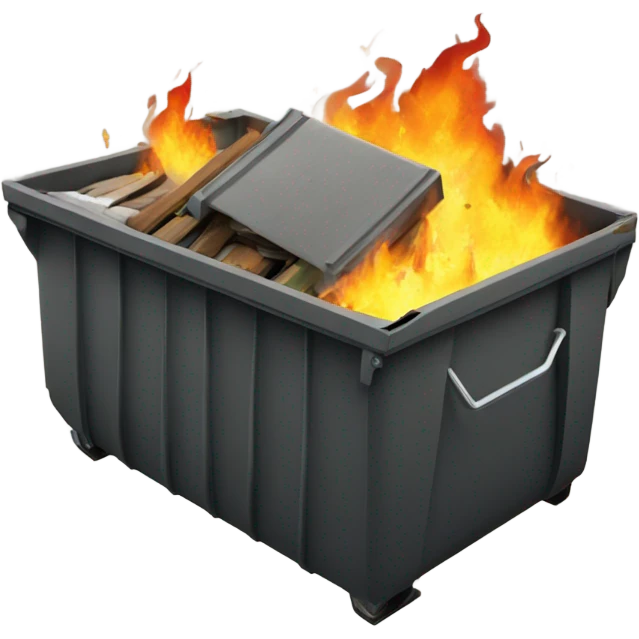 Dumpster fire emoji