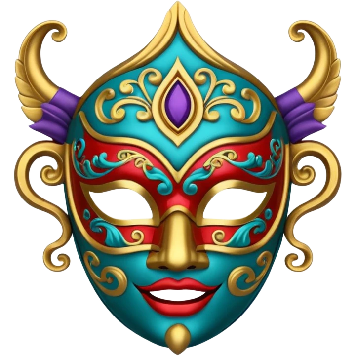 Festival themed Mask emoji