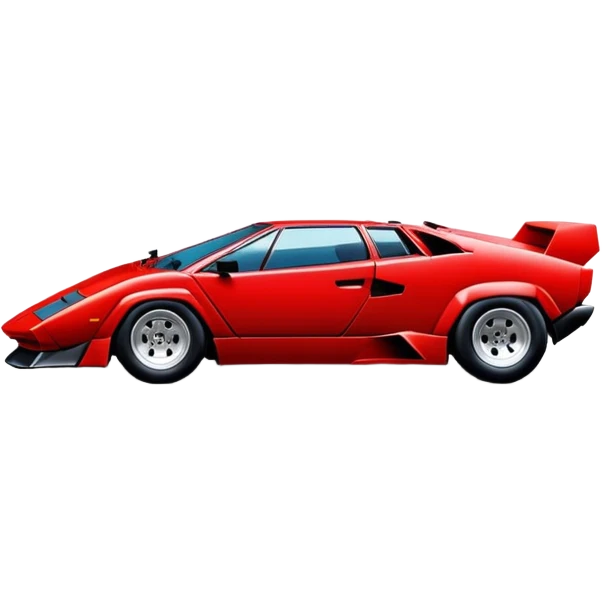red Lamborghini Countach emoji