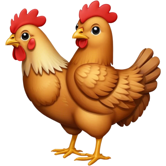 2x4 piece of wood carried by a chicken emoji