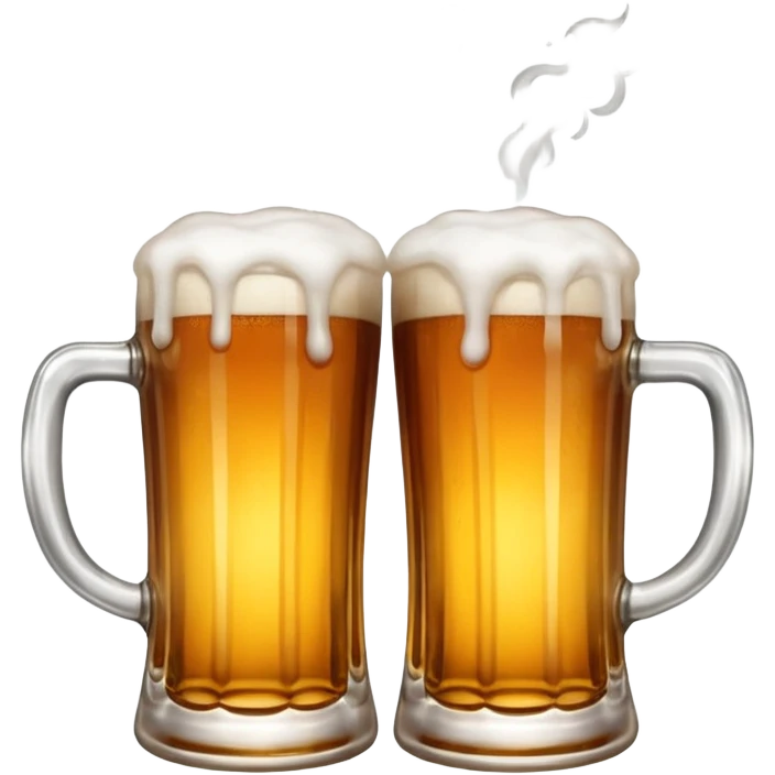 beer clink emoji combined with puff emoji emoji