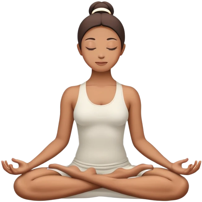 person in lotus position meditation yoga pose emoji