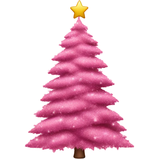 pink christmas tree emoji