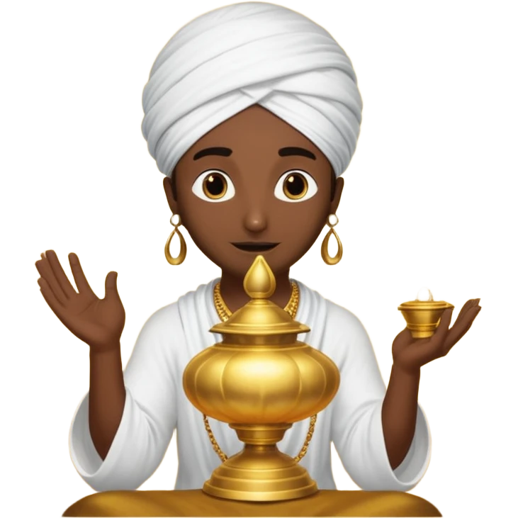 CREATE A EMOJI WHERE WHERE JINN COMES ALLADIN"S LAMPS FROM IN LAMP AND SAY HUKUM MERE AAKA  emoji