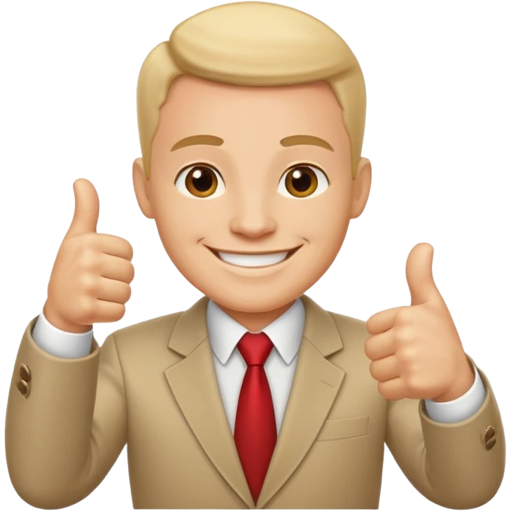 Boss with thumbs up emoji