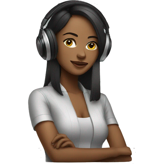 woman dj emoji