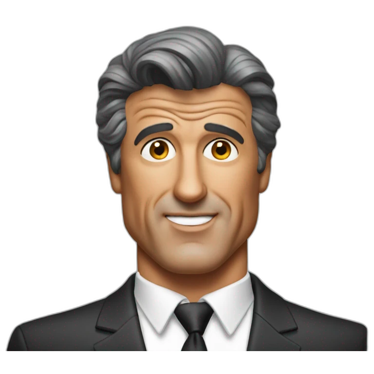 sylvester stallone in a suit emoji