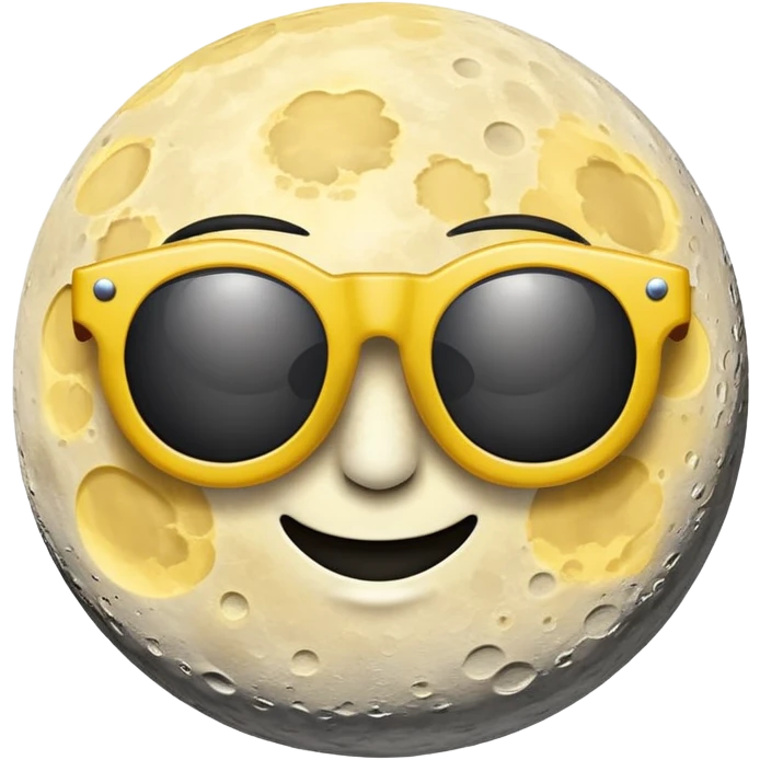 moon with sunglasses emoji