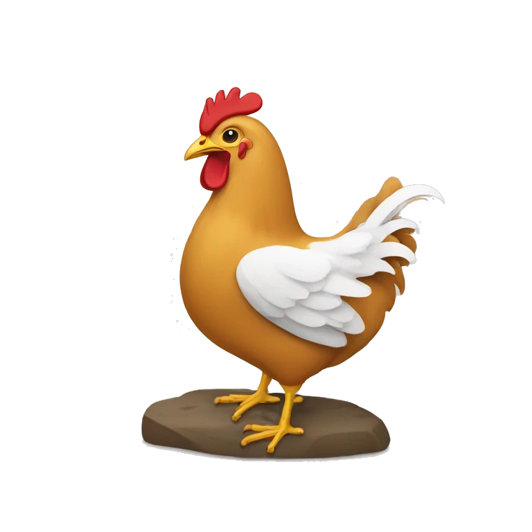 mec qui pleure sur une poule emoji