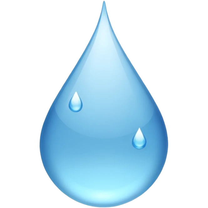 A drop of water  emoji