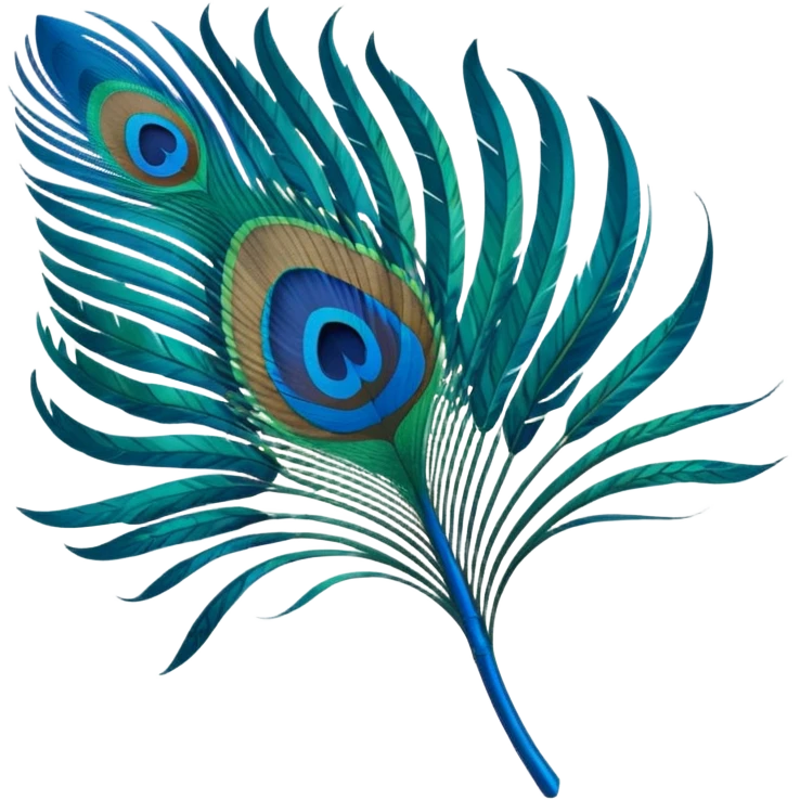 Peacock feather emoji