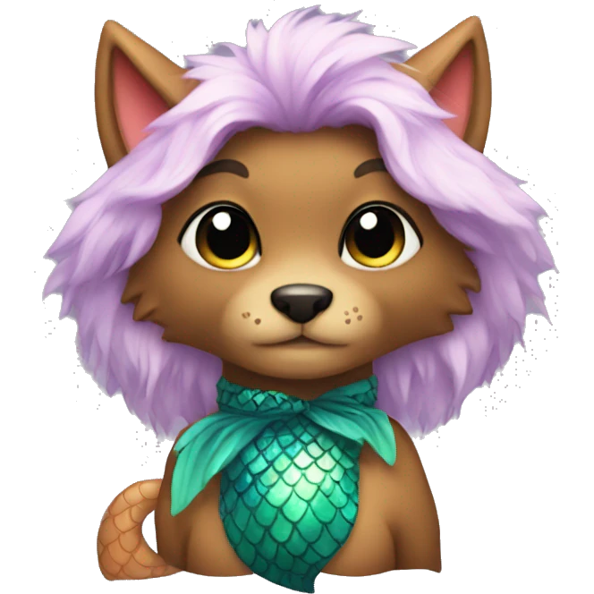 furry with mermaid costume emoji