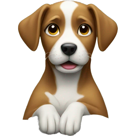 Dog on a fence emoji