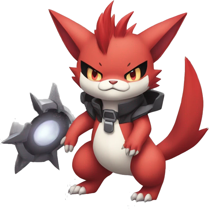  Kawaii Edgy Cool Beautiful Guilmon-Torracat-Zoroark full body emoji
